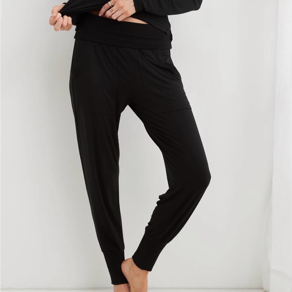 Aerie real soft fold over jogger